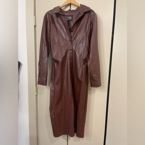 Anthro button down dress